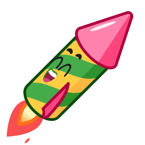 👋 Стикер «Fireworks» для Telegram