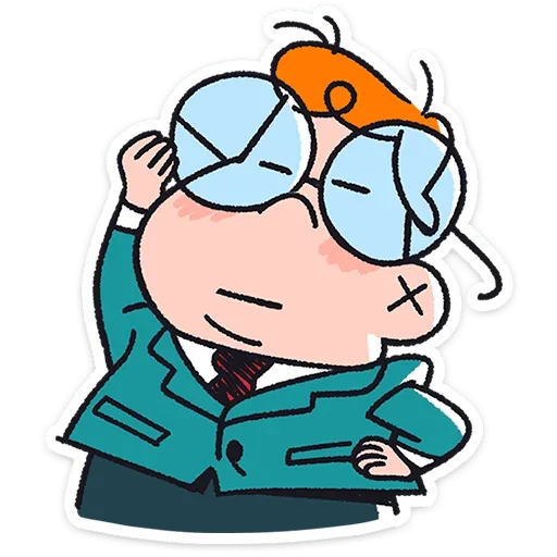 🤓 Стикер «Толя» для Telegram