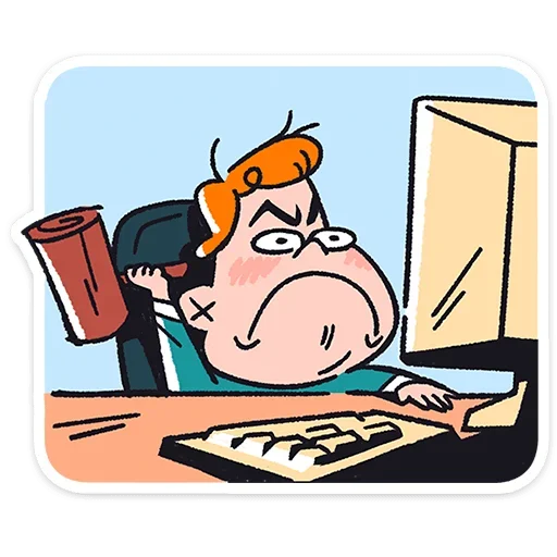 👨‍💻 Стикер «Толя» для Telegram