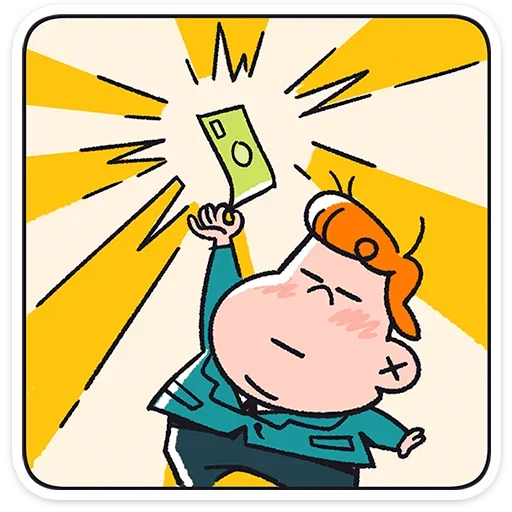🤑 Стикер «Толя» для Telegram