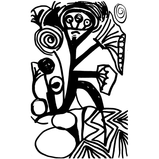 👽 Стикер «ЧБ / BW» для Telegram