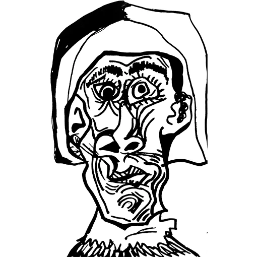 🥴 Стикер «ЧБ / BW» для Telegram