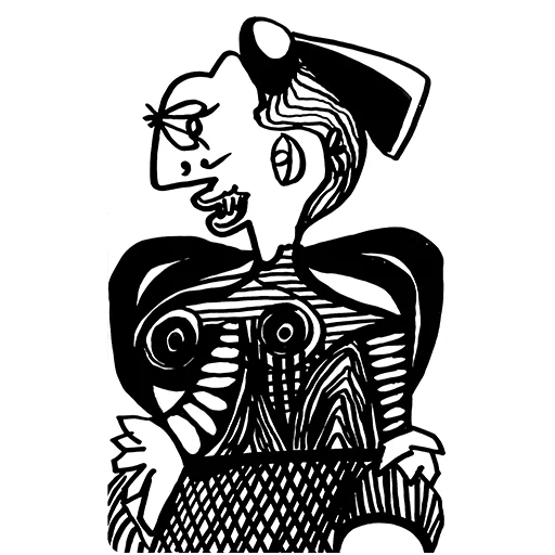 🤪 Стикер «ЧБ / BW» для Telegram