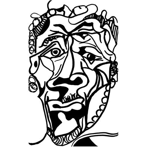😴 Стикер «ЧБ / BW» для Telegram