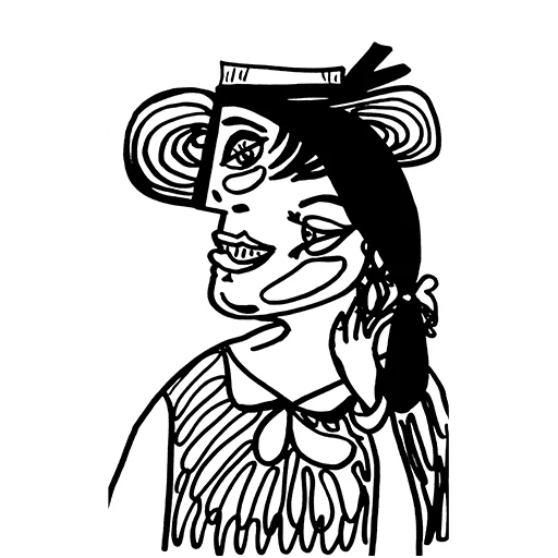 💃 Стикер «ЧБ / BW» для Telegram