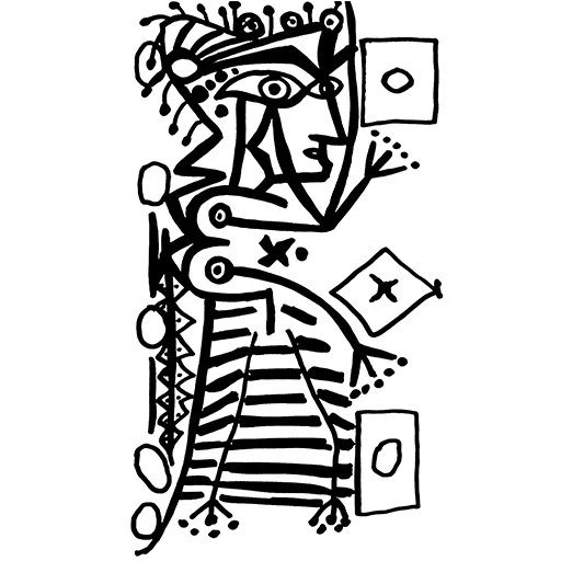 📈 Стикер «ЧБ / BW» для Telegram
