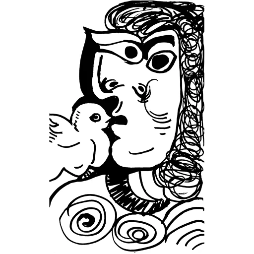 👾 Стикер «ЧБ / BW» для Telegram