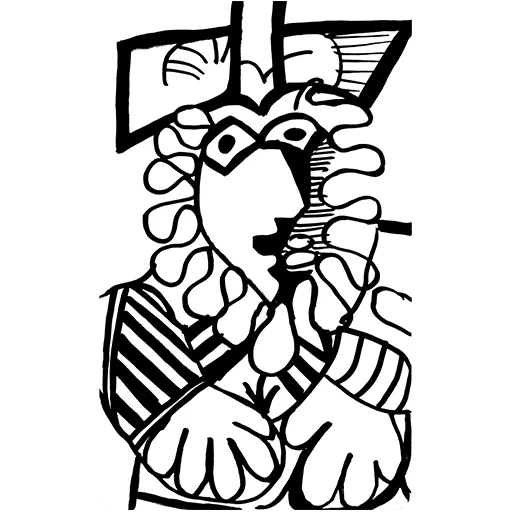 🤠 Стикер «ЧБ / BW» для Telegram
