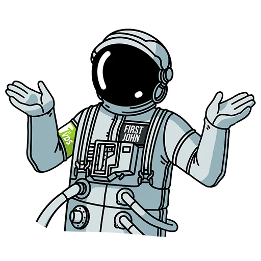 🤷‍♂️ Стикер «FirstVDS - космос, хостинг и котики» для Telegram