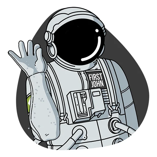 👌 Стикер «FirstVDS - космос, хостинг и котики» для Telegram