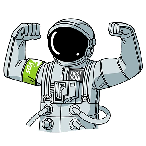✊ Стикер «FirstVDS - космос, хостинг и котики» для Telegram
