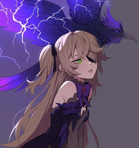 🌂 Стикер «Fischl» для Telegram