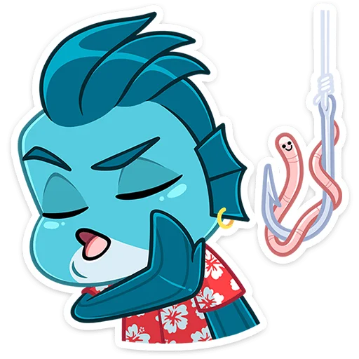 🪱 Стикер «Фиш и Фишка» для Telegram
