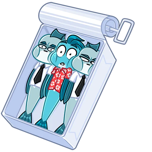 🐟 Стикер «Фиш и Фишка без текста» для Telegram