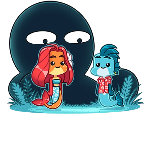 🐟 Стикер «Фиш и Фишка без текста» для Telegram