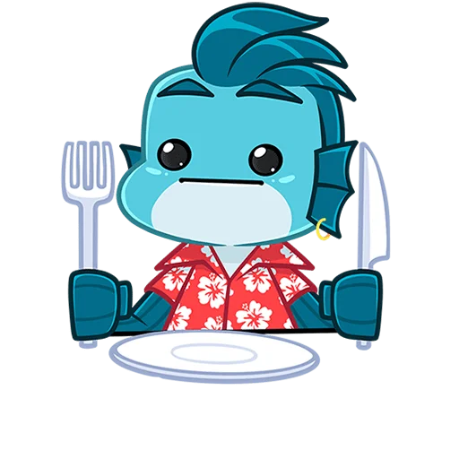 🐟 Стикер «Фиш и Фишка без текста» для Telegram