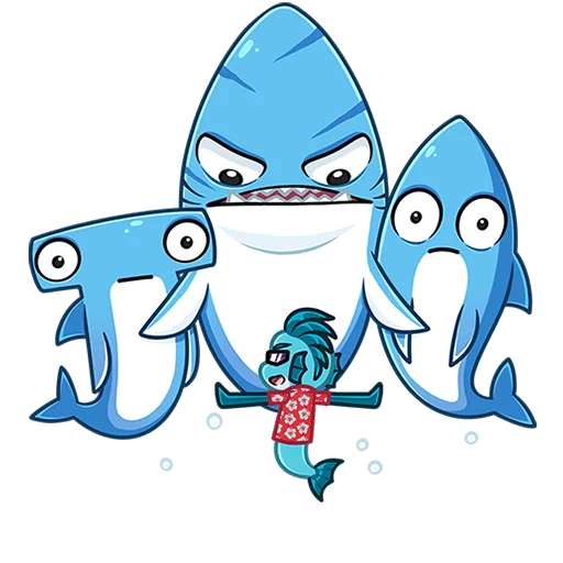 🐟 Стикер «Фиш и Фишка без текста» для Telegram