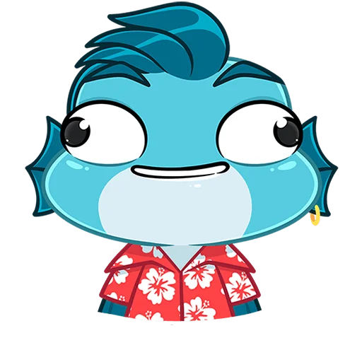 🐟 Стикер «Фиш и Фишка без текста» для Telegram