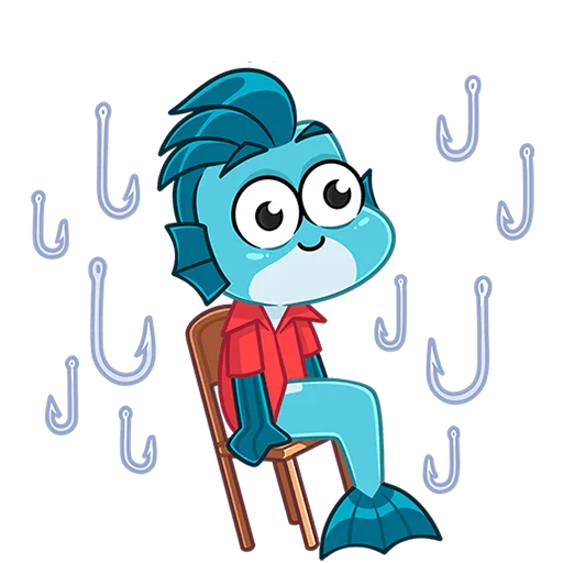 🐟 Стикер «Фиш и Фишка без текста» для Telegram