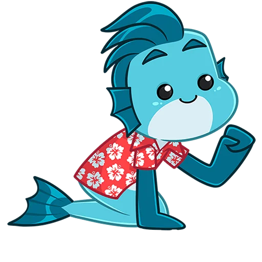 🐟 Стикер «Фиш и Фишка без текста» для Telegram