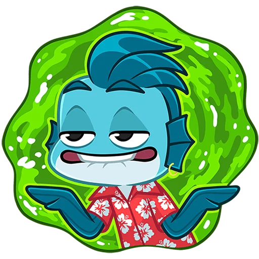 🐟 Стикер «Фиш и Фишка без текста» для Telegram