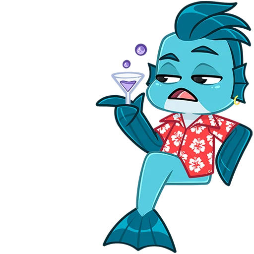 🐟 Стикер «Фиш и Фишка без текста» для Telegram