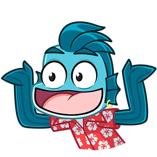 🐟 Стикер «Фиш и Фишка без текста» для Telegram
