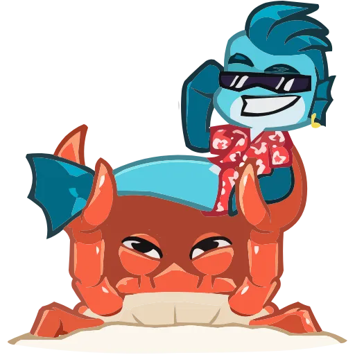 🐟 Эмодзи «Фиш и Фишка» для Telegram