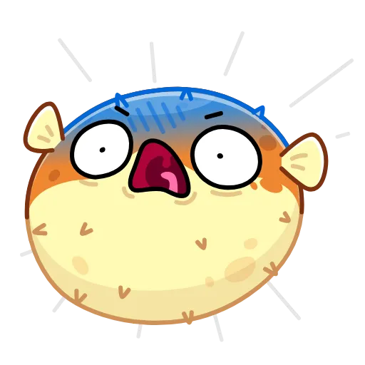 😨 Стикер «Puffer Fish» для Telegram