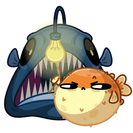 😑 Стикер «Puffer Fish» для Telegram
