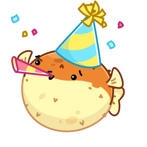 🥳 Стикер «Puffer Fish» для Telegram
