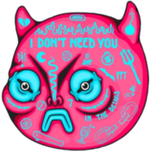 😃 Стикер «Fistfulofworms» для Telegram