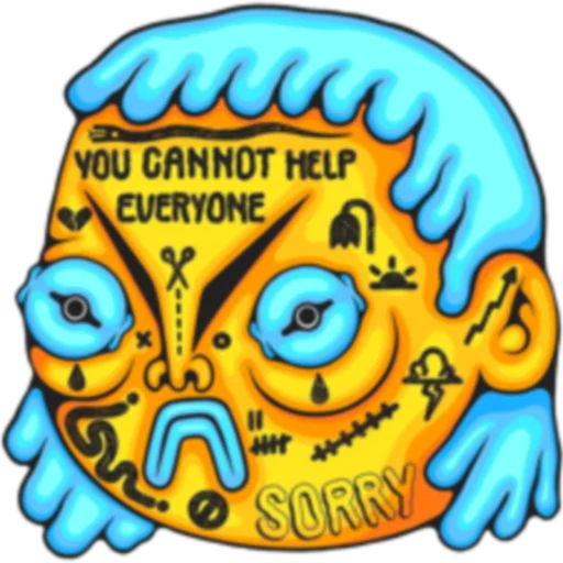 😆 Стикер «Fistfulofworms» для Telegram