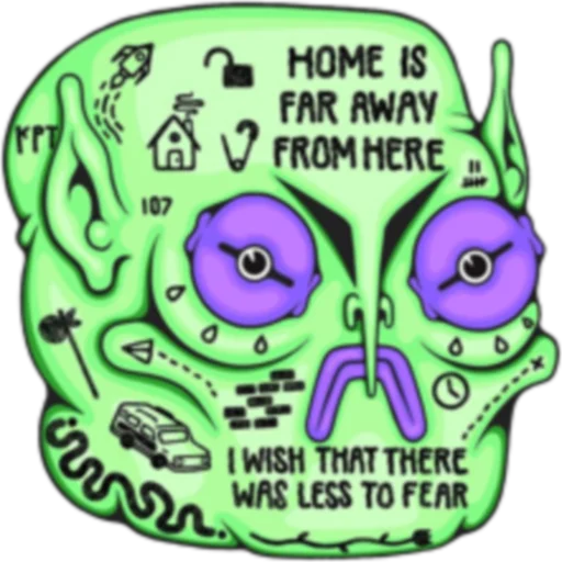 ☺️ Стикер «Fistfulofworms» для Telegram