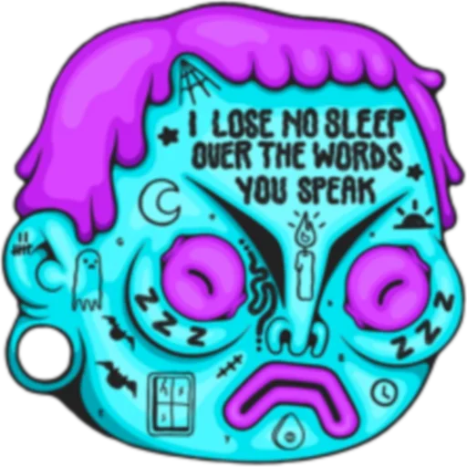🙂 Стикер «Fistfulofworms» для Telegram
