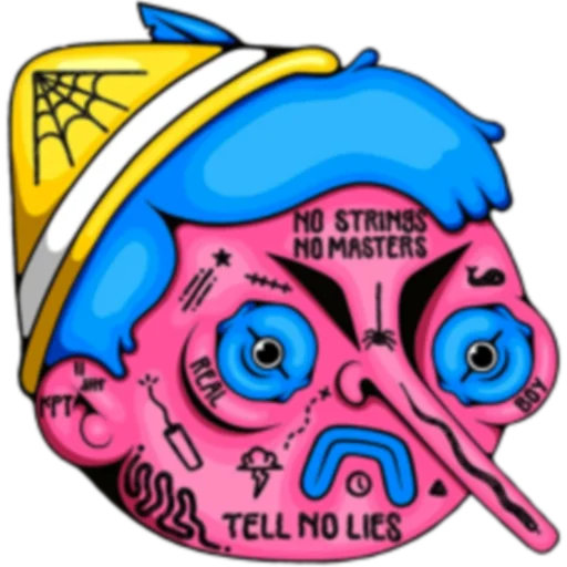 🙃 Стикер «Fistfulofworms» для Telegram