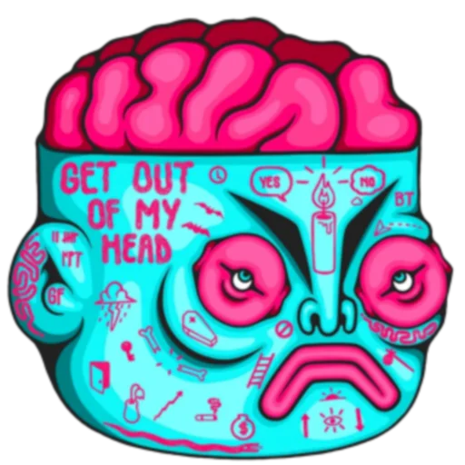 💨 Стикер «Fistfulofworms» для Telegram