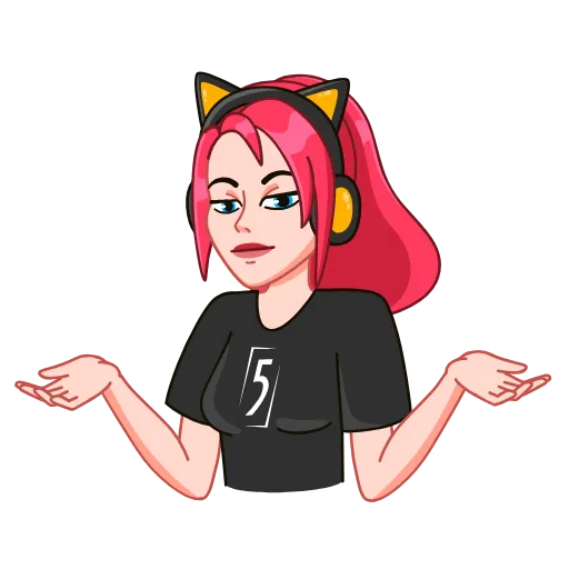 🤷‍♂ Стикер «FIVE. Лети в топ!» для Telegram