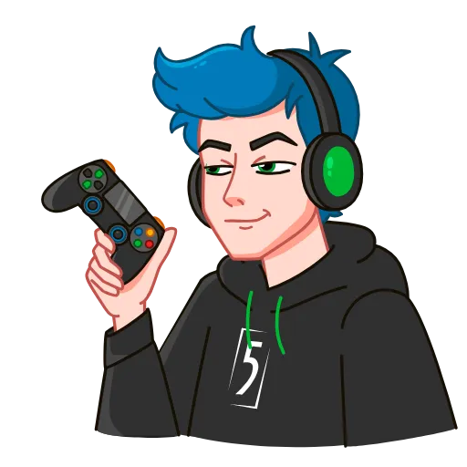 🎮 Стикер «FIVE. Лети в топ!» для Telegram