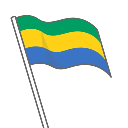 🇬🇦 Стикер «Флаги» для Telegram