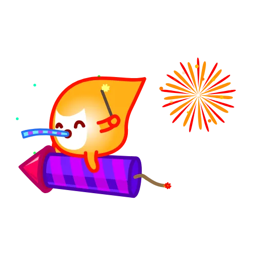 🥳 Стикер «Little Flame» для Telegram