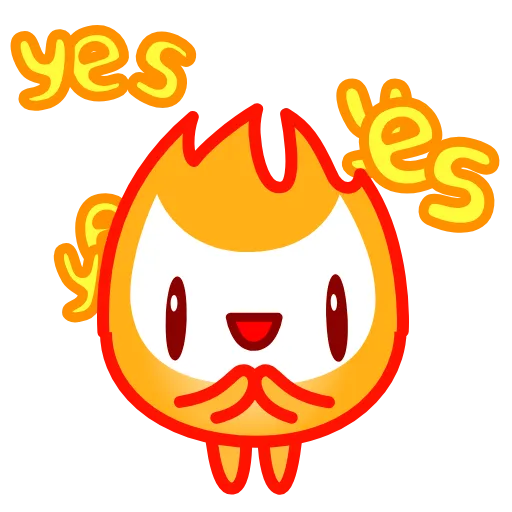 😃 Стикер «Little Flame» для Telegram