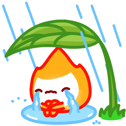 😭 Стикер «Little Flame» для Telegram