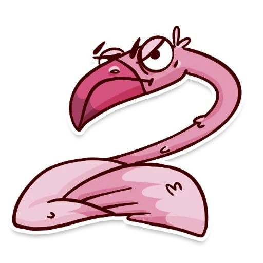 😠 Стикер «Flamingo» для Telegram