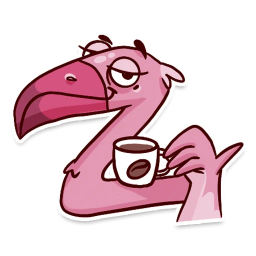 ☕️ Стикер «Flamingo» для Telegram