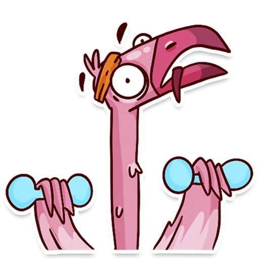 🏋️‍♂️ Стикер «Flamingo» для Telegram