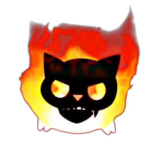 😡 Стикер «Flamy Cat» для Telegram