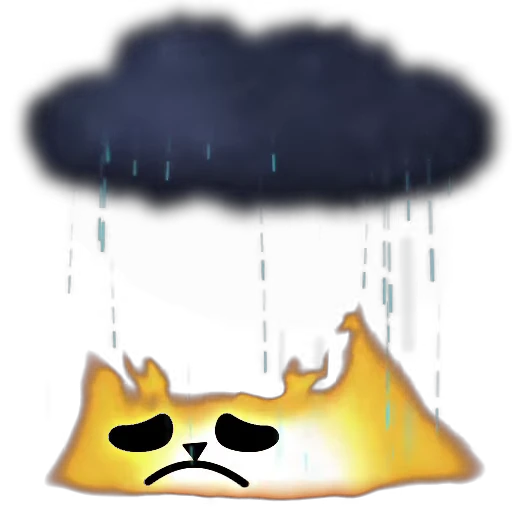 😔 Стикер «Flamy Cat» для Telegram