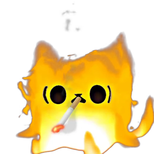 😳 Стикер «Flamy Cat» для Telegram