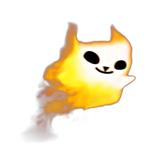 🏃 Стикер «Flamy Cat» для Telegram